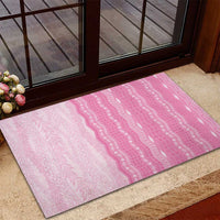 Vintage Pink Hawaiian Traditional Kapa Mix Flowers Lei Rubber Doormat LT7 - Polynesian Pride