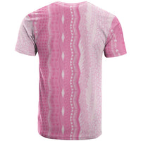 Vintage Pink Hawaiian Traditional Kapa Mix Flowers Lei T Shirt LT7 - Polynesian Pride