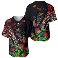 Aloha Hawaii Manta Rays Baseball Jersey Red Ohia Lehua