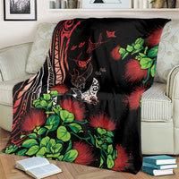 Aloha Hawaii Manta Rays Blanket Red Ohia Lehua LT7 - Polynesian Pride