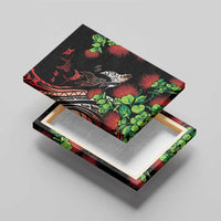 Aloha Hawaii Manta Rays Canvas Wall Art Red Ohia Lehua LT7 - Polynesian Pride