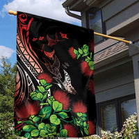 Aloha Hawaii Manta Rays Garden Flag Red Ohia Lehua LT7 - Polynesian Pride