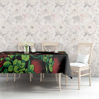 Aloha Hawaii Manta Rays Tablecloth Red Ohia Lehua LT7 - Polynesian Pride