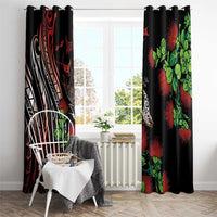 Aloha Hawaii Manta Rays Window Curtain Red Ohia Lehua LT7 - Polynesian Pride