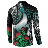 Aloha Hawaii Monk Seal Button Sweatshirt Mix Ohia Lehua LT7 - Polynesian Pride