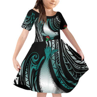 Aloha Hawaii Monk Seal Family Matching Off Shoulder Short Dress and Hawaiian Shirt Mix Ohia Lehua