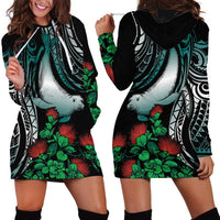 Aloha Hawaii Monk Seal Hoodie Dress Mix Ohia Lehua