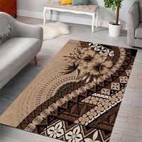 Bula Fiji Area Rug Mocha Brown Kaivity Masi Tapa