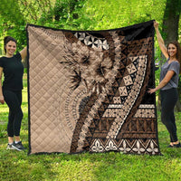 Bula Fiji Quilt Mocha Brown Kaivity Masi Tapa