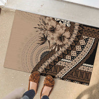 Bula Fiji Rubber Doormat Mocha Brown Kaivity Masi Tapa