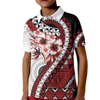 Bula Fiji Kid Polo Shirt White Kaivity Masi Tapa