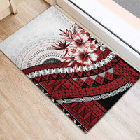 Bula Fiji Rubber Doormat White Kaivity Masi Tapa