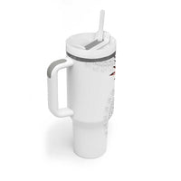 Bula Fiji Tumbler With Handle White Kaivity Masi Tapa
