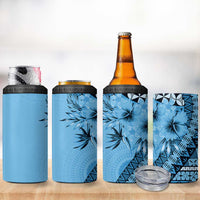 Bula Fiji 4 in 1 Can Cooler Tumbler Turquoise Kaivity Masi Tapa