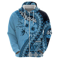 Bula Fiji Hoodie Turquoise Kaivity Masi Tapa