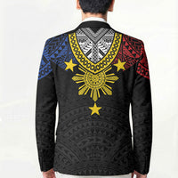 Philippines Heritage Baybayin Mix Polynesian Blazer LT7 - Polynesian Pride