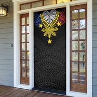 Philippines Heritage Baybayin Mix Polynesian Door Cover LT7 - Polynesian Pride