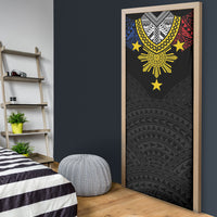 Philippines Heritage Baybayin Mix Polynesian Door Cover LT7 - Polynesian Pride