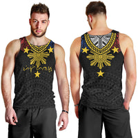 Philippines Heritage Baybayin Mix Polynesian Men Tank Top LT7 - Polynesian Pride