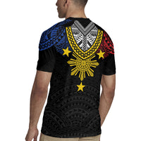 Philippines Heritage Baybayin Mix Polynesian Rugby Jersey LT7 - Polynesian Pride