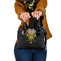 Philippines Heritage Baybayin Mix Polynesian Shoulder Handbag LT7 One Size Black - Polynesian Pride