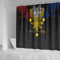 Philippines Heritage Baybayin Mix Polynesian Shower Curtain LT7 - Polynesian Pride