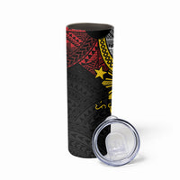 Philippines Heritage Baybayin Mix Polynesian Skinny Tumbler LT7 - Polynesian Pride