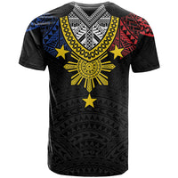 Philippines Heritage Baybayin Mix Polynesian T Shirt LT7 - Polynesian Pride