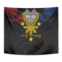 Philippines Heritage Baybayin Mix Polynesian Tapestry LT7 - Polynesian Pride