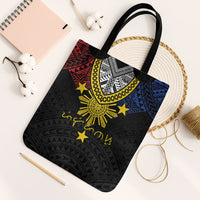 Philippines Heritage Baybayin Mix Polynesian Tote Bag LT7 Black Strap One Size Black - Polynesian Pride