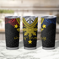 Philippines Heritage Baybayin Mix Polynesian Tumbler Cup LT7 - Polynesian Pride