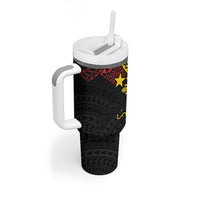 Philippines Heritage Baybayin Mix Polynesian Tumbler With Handle LT7 - Polynesian Pride