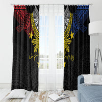 Philippines Heritage Baybayin Mix Polynesian Window Curtain LT7 - Polynesian Pride