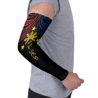 Philippines Heritage Personalized Arm Sleeves Baybayin Philipinas Sun LT7 - Polynesian Pride