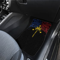 Philippines Heritage Personalized Car Mats Baybayin Philipinas Sun LT7 - Polynesian Pride