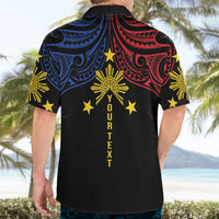 Philippines Heritage Personalized Hawaiian Shirt Baybayin Philipinas Sun LT7 - Polynesian Pride