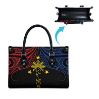 Philippines Heritage Leather Bag Baybayin Philipinas Sun LT7 - Polynesian Pride