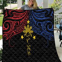 Philippines Heritage Quilt Baybayin Philipinas Sun LT7 Black - Polynesian Pride