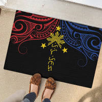 Philippines Heritage Rubber Doormat Baybayin Philipinas Sun LT7 - Polynesian Pride