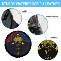Philippines Heritage Spare Tire Cover Baybayin Philipinas Sun LT7 - Polynesian Pride