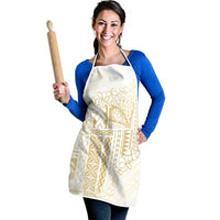 Samoa Lotu Tamaiti Mamanu Siapo Apron Golden Plumeria LT7 - Polynesian Pride