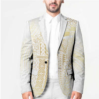 Samoa Lotu Tamaiti Mamanu Siapo Blazer Golden Plumeria - Polynesian Pride