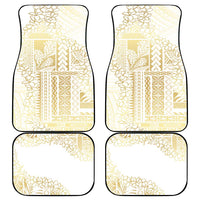 Samoa Lotu Tamaiti Mamanu Siapo Car Mats Golden Plumeria LT7 - Polynesian Pride