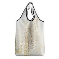 Samoa Lotu Tamaiti Mamanu Siapo Grocery Bag Golden Plumeria LT7 - Polynesian Pride