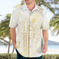 Samoa Lotu Tamaiti Mamanu Siapo Hawaiian Shirt Golden Plumeria LT7 - Polynesian Pride