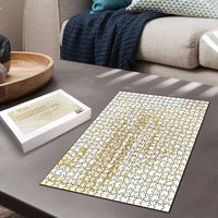 Samoa Lotu Tamaiti Mamanu Siapo Puzzle Golden Plumeria LT7 - Polynesian Pride