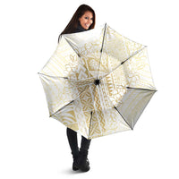 Samoa Lotu Tamaiti Mamanu Siapo Umbrella Golden Plumeria LT7 - Polynesian Pride