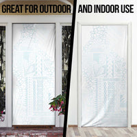 Samoa Lotu Tamaiti Mamanu Siapo Door Cover Off White Plumeria LT7 - Polynesian Pride