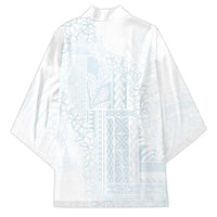 Samoa Lotu Tamaiti Mamanu Siapo Kimono Off White Plumeria LT7 - Polynesian Pride