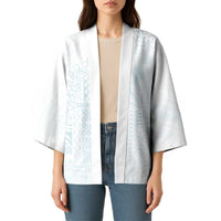 Samoa Lotu Tamaiti Mamanu Siapo Kimono Off White Plumeria LT7 - Polynesian Pride